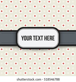 Text background with colorful pattern. Useful for presentations, advertising and scrapbooking.