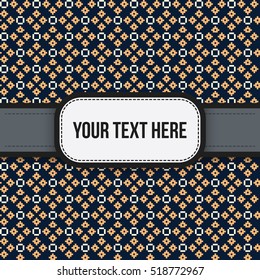 Text background with colorful pattern. Useful for presentations, advertising and scrapbooking.