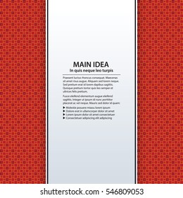 Text background with colorful pattern. Useful for presentations, advertising and web design.