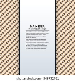 Text background with colorful pattern. Useful for presentations, advertising and web design.