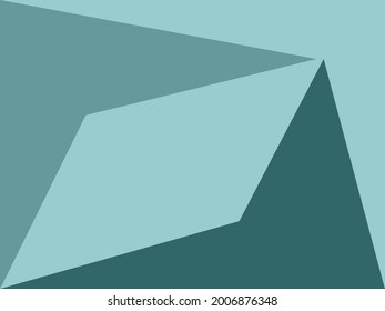El fondo del texto con formas geométricas y un color verde fresco es adecuado para materiales promocionales como folletos, pancartas, afiches, capas, con un toque contemporáneo.