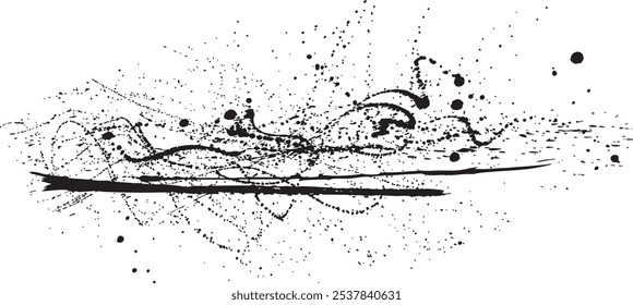 fundo do texto. splash de tinta. ilustração desenhada à mão.