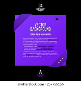 Text background template. EPS10