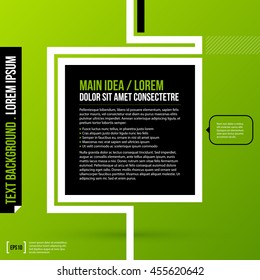 Text background template. Useful for covers, presentations and web design.