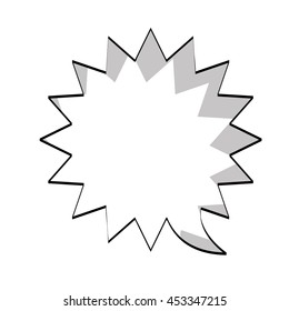 text balloon carton comic icon, vector illustration