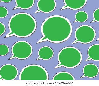 text balloon pattern, Vector Illustration Pattern for Textile, Wallpaper and Wrapping Paper