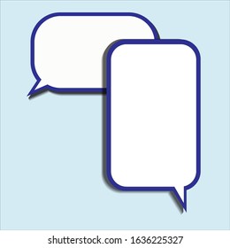 text balloons with colorful flat design