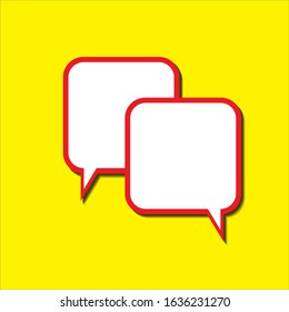 text balloons with colorful flat design