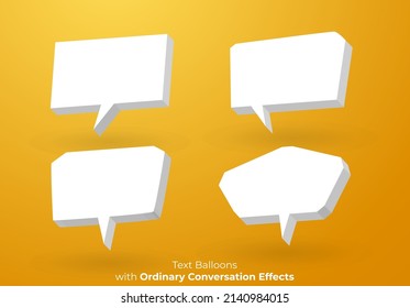 Text Balloons with Plain Conversational Effects Suitable for Comics and Advertisements