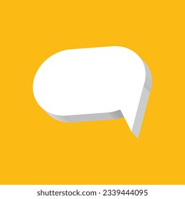 Text Balloons white yellow with Soft Conversational Effects Suitable for Comics and Advertisements Editable Free Vector Image