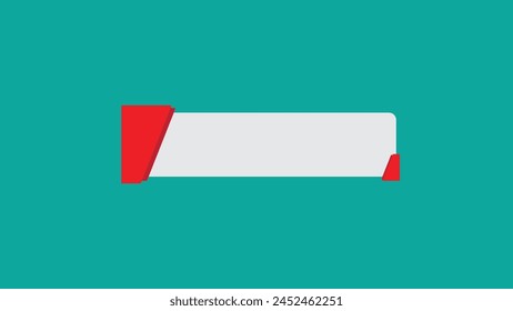 Text banner design, text box, editing text place