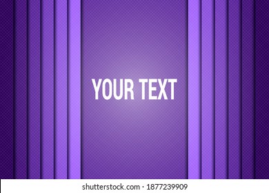 Text banner with vertical red stripes. Abstract vector background.