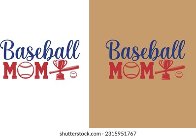 text: baseball mom. "Show your love for baseball and support your little slugger with this Baseball Mom T-Shirt! Stylish design for the ultimate team spirit. ⚾️👩‍👦 #BaseballMom"