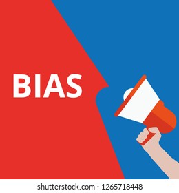 text Bias. Vector illustration