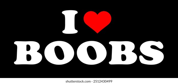 Texto Preto Vermelho Branco Eu amo coração ❤️ ↑ Peitos Peitos Europa Assinar Banner Vetor EPS PNG Clip Art Nenhum fundo transparente