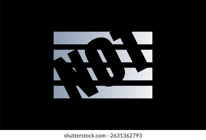text with black and white horizontal lines
