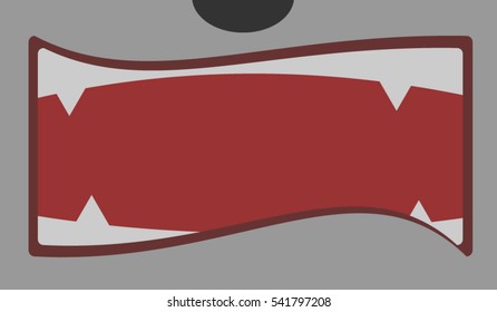 Text Blank in a Mouth VamPire man