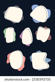 Textblob-Design. für Element, Aufkleber, Vektor