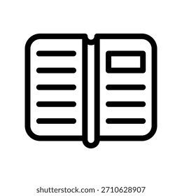 Livro de Texto da Inteligência Artificial definir ícone vetor