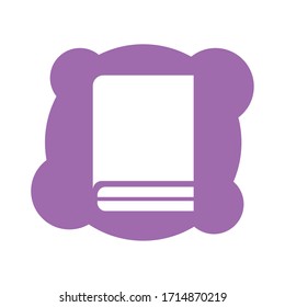 diseño de ilustración vectorial de estilo de bloque de libro de texto