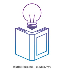 text book with bulb