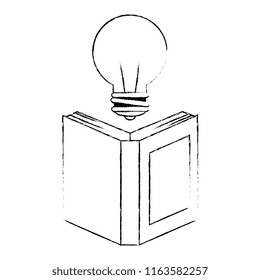 text book with bulb