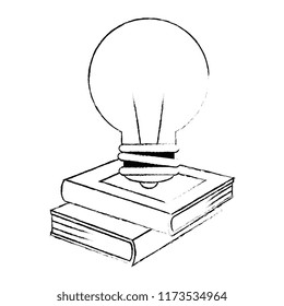 text book with bulb