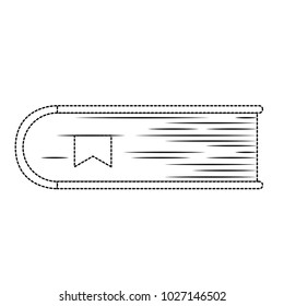 text book closed isolated icon
