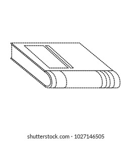 text book closed isolated icon