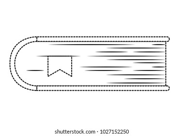 text book closed isolated icon