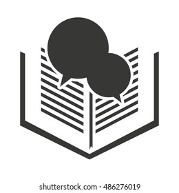 text book with education icon vector illustration design