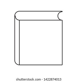 text book education isolated icon