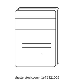 text book education isolated icon vector illustration design