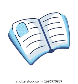 text book hand draw style icon vector illustration design