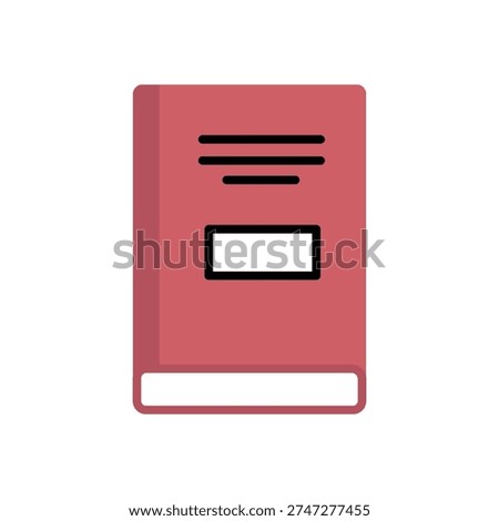 text  Book icon. Closed Book Symbol.  Educational And Library Resource.  Reading, Literature, And Knowledge Symbol Collection.