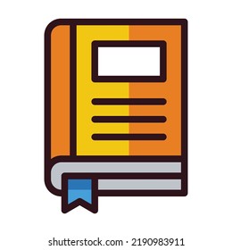 text book icon illustration design