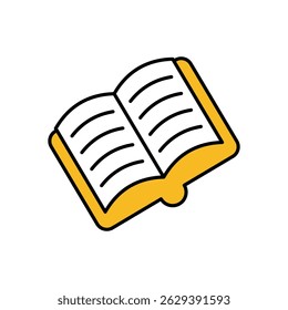 Icono de libro de texto Vector ilustración de stock
