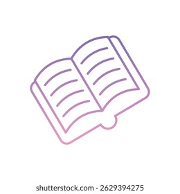 Text Book Icon vector stock illustration