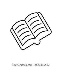 Text Book Icon vector stock illustration