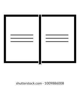 text book isolated icon
