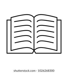 text book isolated icon