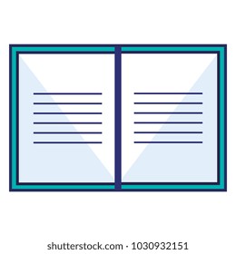 text book isolated icon