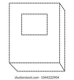 text book isolated icon