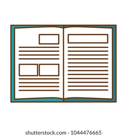 text book isolated icon