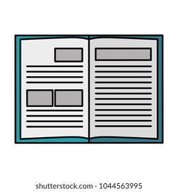 text book isolated icon