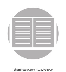 text book isolated icon