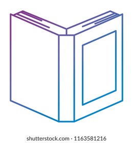 text book isolated icon