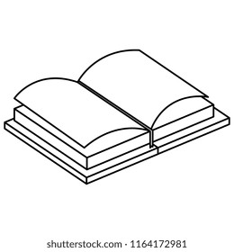 text book isolated icon