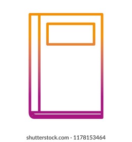 text book isolated icon