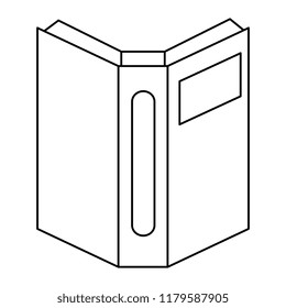 text book isolated icon